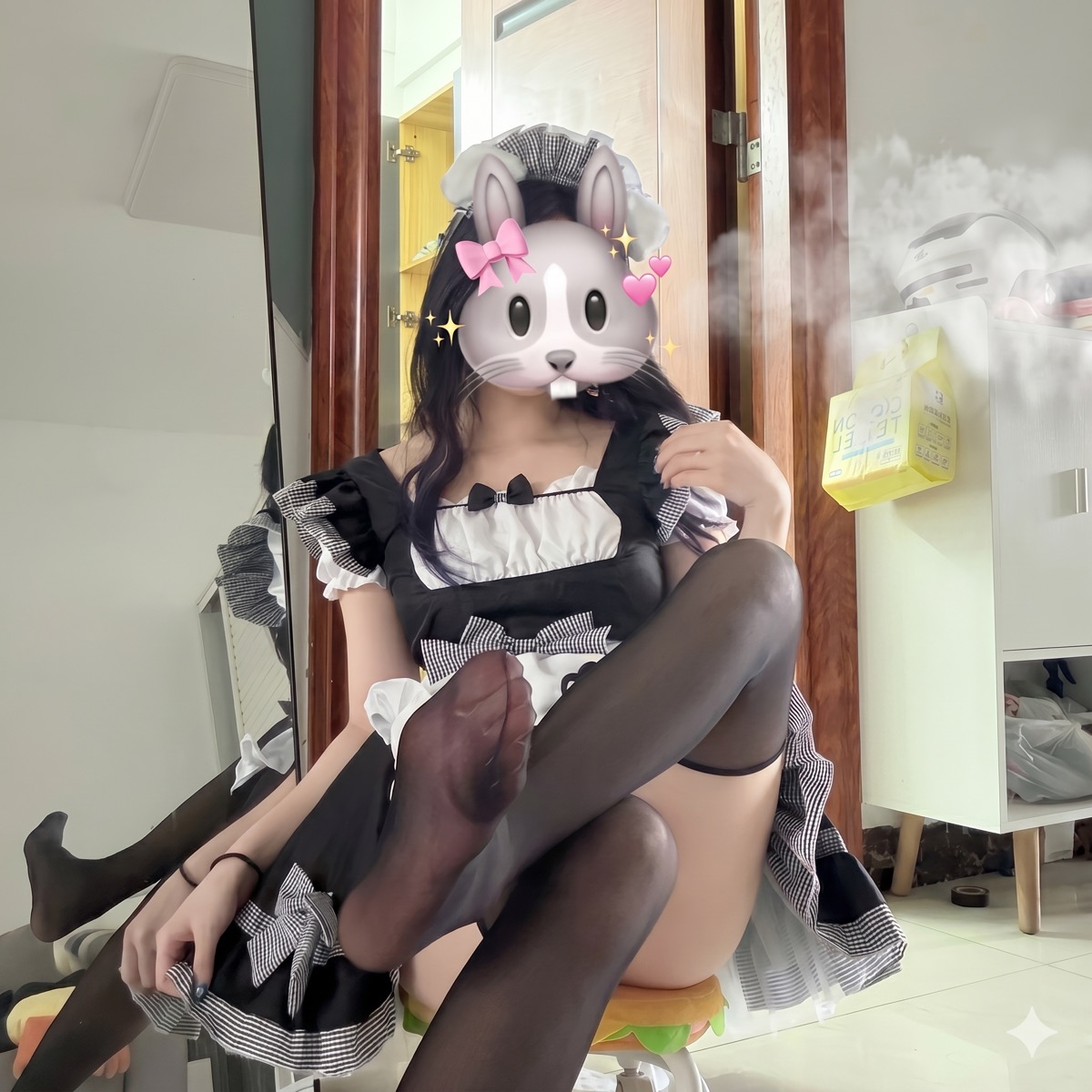 黑丝甜酷套装